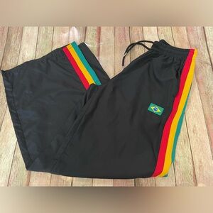 Edikted Black Brasil Track Pants Size Small